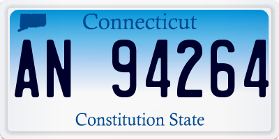 CT license plate AN94264