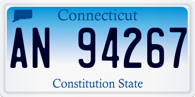 CT license plate AN94267