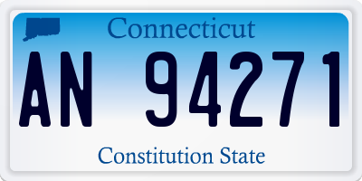 CT license plate AN94271