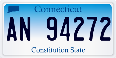 CT license plate AN94272