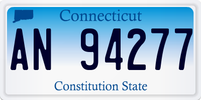 CT license plate AN94277