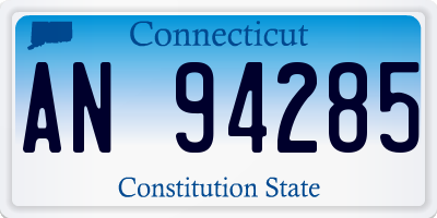 CT license plate AN94285