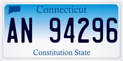 CT license plate AN94296