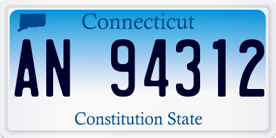 CT license plate AN94312