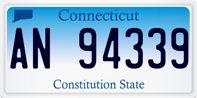 CT license plate AN94339