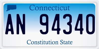 CT license plate AN94340