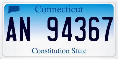 CT license plate AN94367