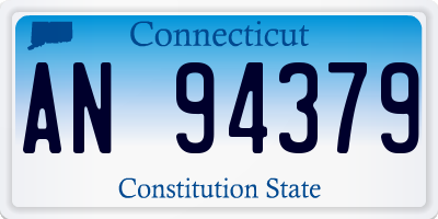 CT license plate AN94379