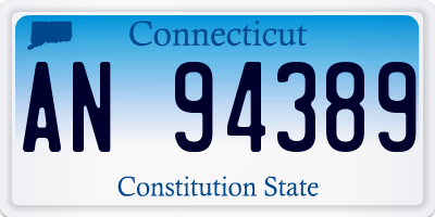 CT license plate AN94389