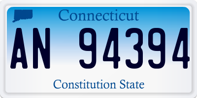 CT license plate AN94394