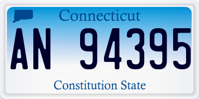 CT license plate AN94395