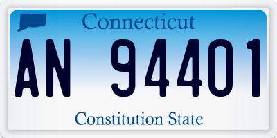 CT license plate AN94401