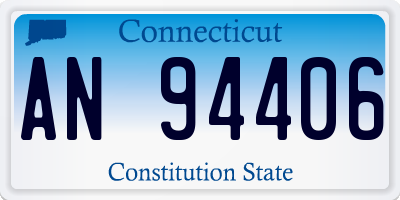 CT license plate AN94406