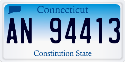 CT license plate AN94413