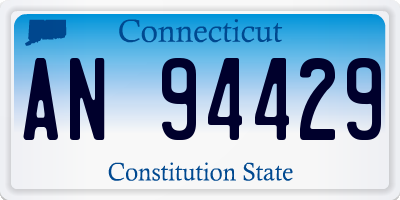 CT license plate AN94429