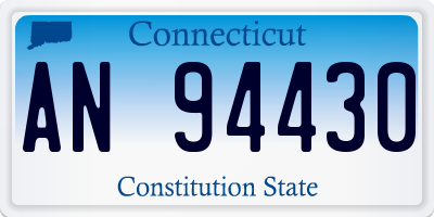 CT license plate AN94430
