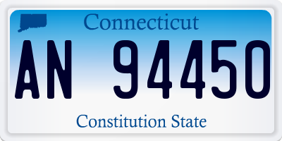 CT license plate AN94450