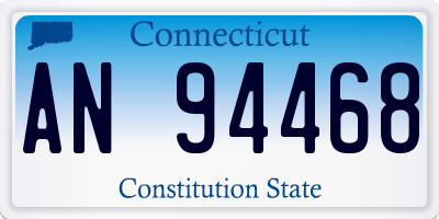 CT license plate AN94468