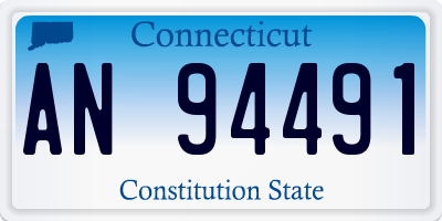 CT license plate AN94491