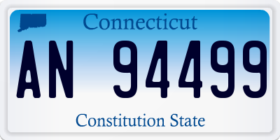 CT license plate AN94499