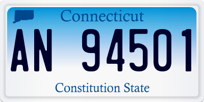 CT license plate AN94501