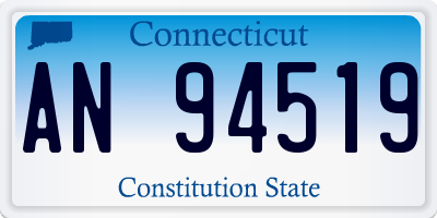 CT license plate AN94519