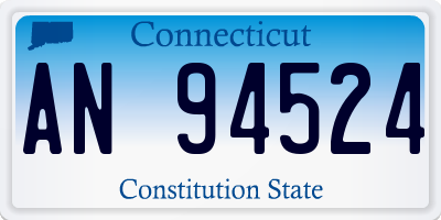 CT license plate AN94524