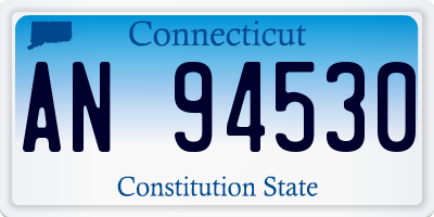 CT license plate AN94530