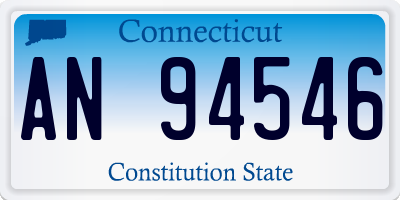 CT license plate AN94546