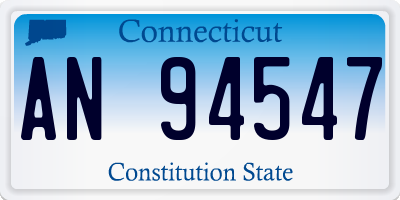 CT license plate AN94547