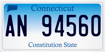 CT license plate AN94560