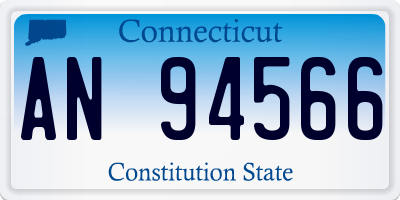 CT license plate AN94566