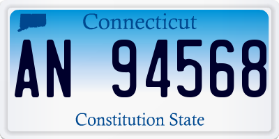 CT license plate AN94568