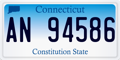 CT license plate AN94586