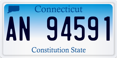 CT license plate AN94591