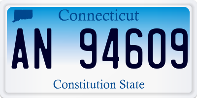 CT license plate AN94609