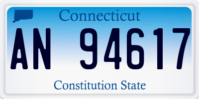CT license plate AN94617