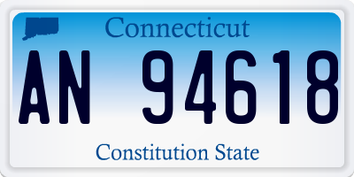 CT license plate AN94618