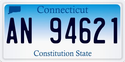 CT license plate AN94621