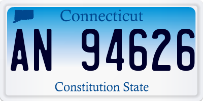 CT license plate AN94626