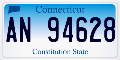 CT license plate AN94628