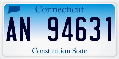 CT license plate AN94631