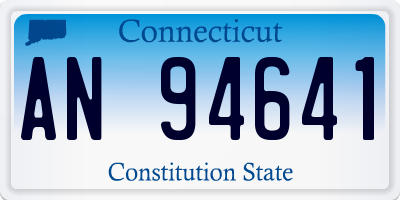 CT license plate AN94641