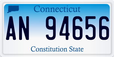 CT license plate AN94656