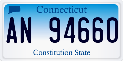CT license plate AN94660