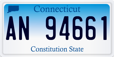 CT license plate AN94661