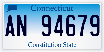 CT license plate AN94679
