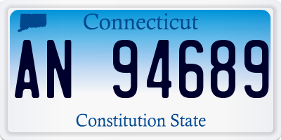 CT license plate AN94689