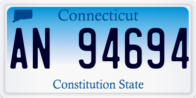 CT license plate AN94694