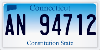 CT license plate AN94712